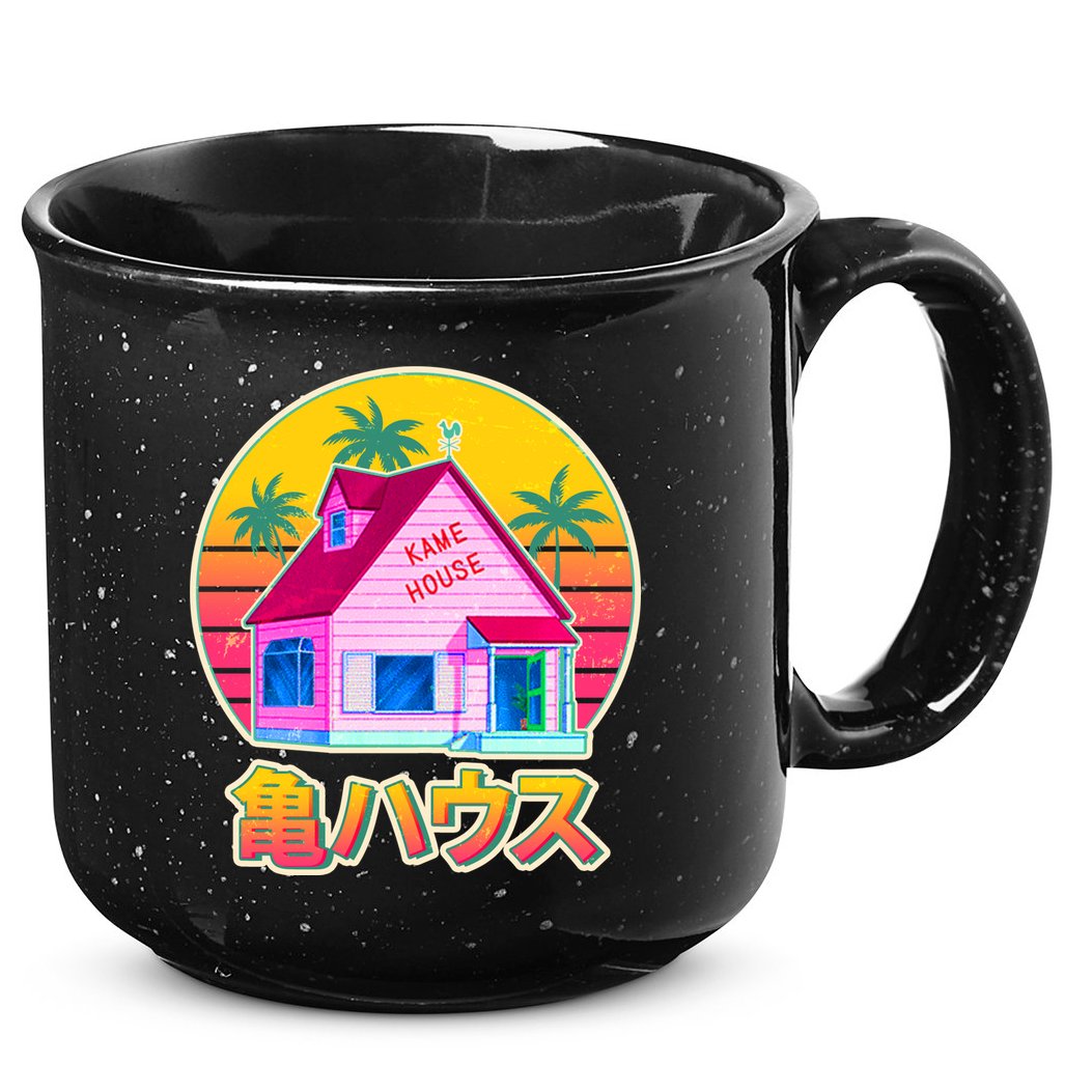 Retro Eighties 80's Anime Kame House 15oz Campfire Ceramic Mug