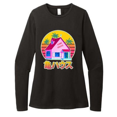 Retro Eighties 80's Anime Kame House Womens CVC Long Sleeve Shirt