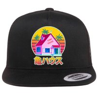 Retro Eighties 80's Anime Kame House Flatbill Hat