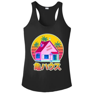 Retro Eighties 80's Anime Kame House Ladies PosiCharge Competitor Racerback Tank
