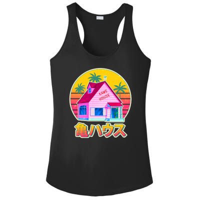 Retro Eighties 80's Anime Kame House Ladies PosiCharge Competitor Racerback Tank