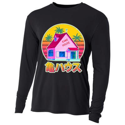 Retro Eighties 80's Anime Kame House Cooling Performance Long Sleeve Crew