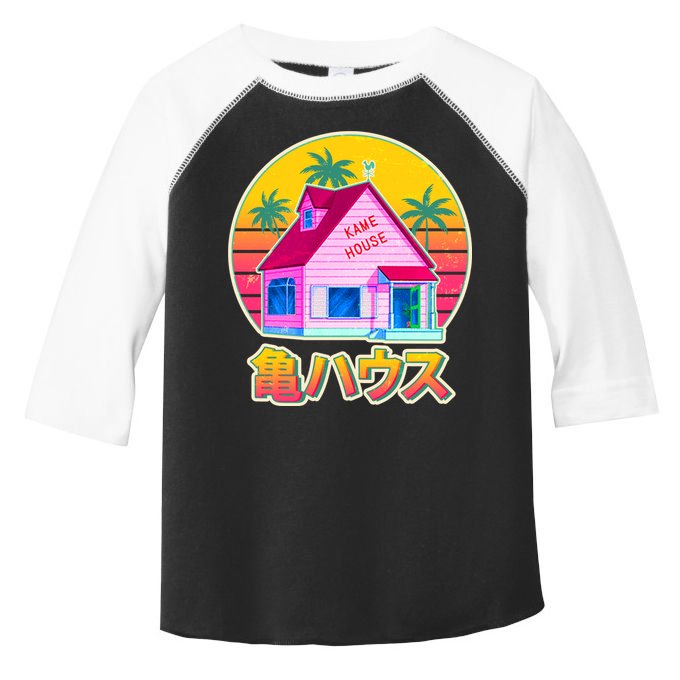 Retro Eighties 80's Anime Kame House Toddler Fine Jersey T-Shirt