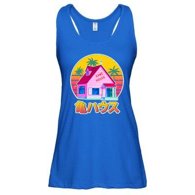 Retro Eighties 80's Anime Kame House Ladies Essential Flowy Tank