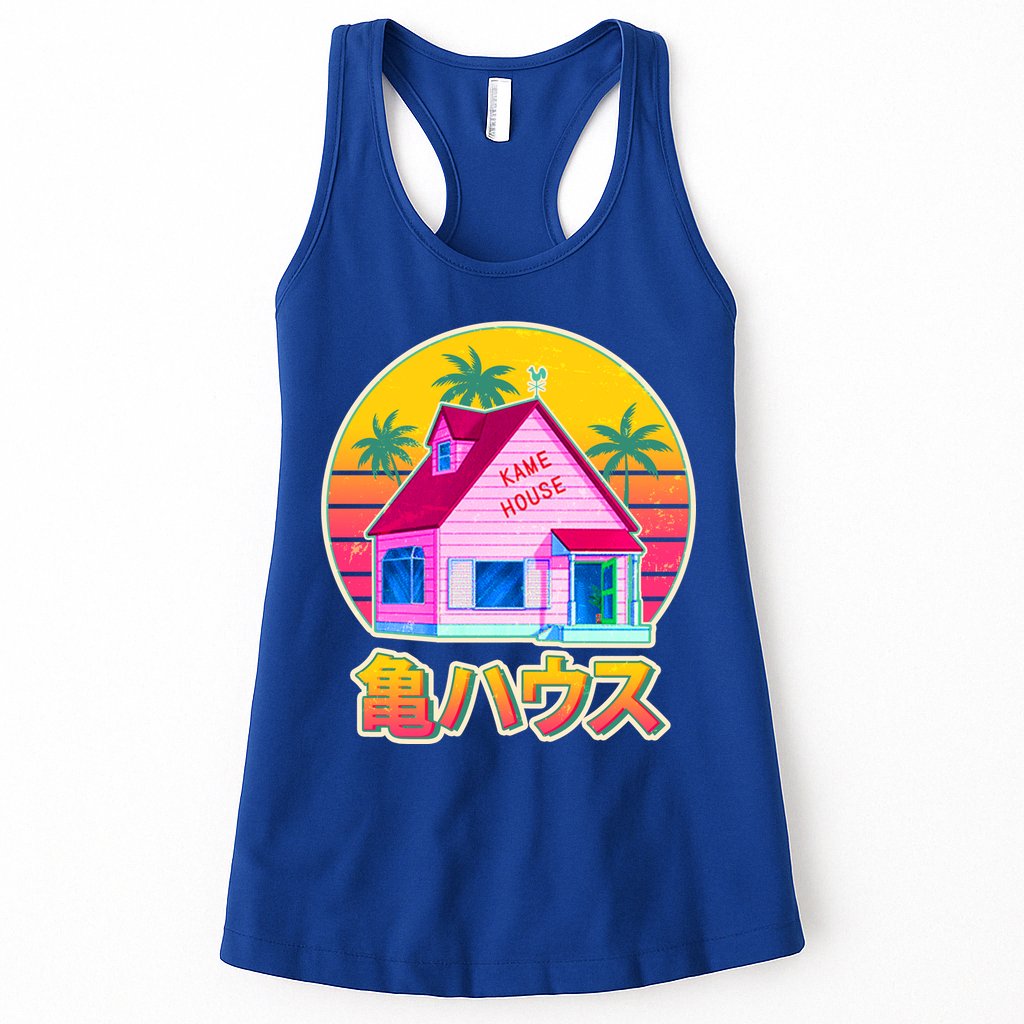 Retro Eighties 80's Anime Kame House Womens Tank Top