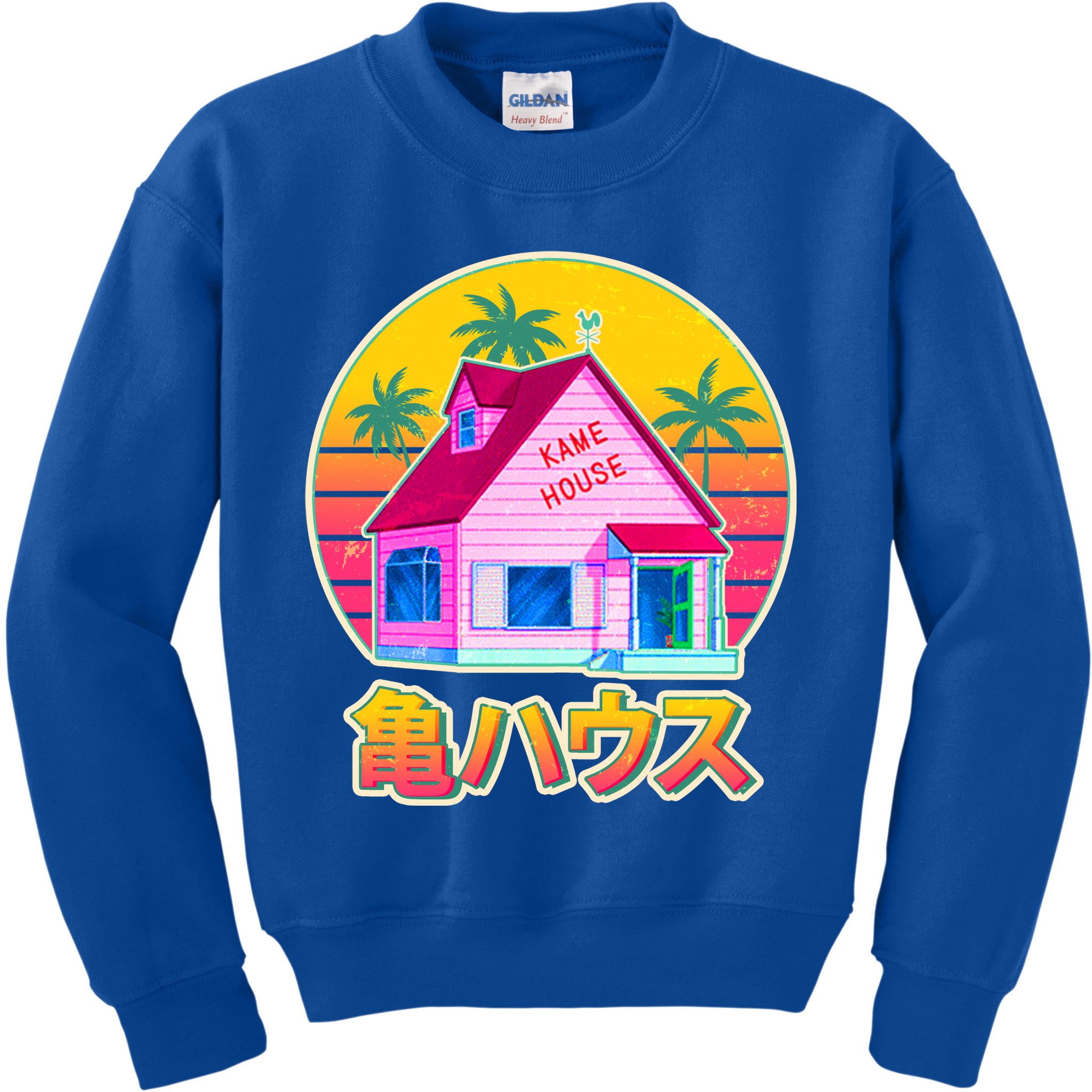 Retro Eighties 80's Anime Kame House Kids Sweatshirt