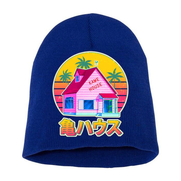 Retro Eighties 80's Anime Kame House Short Acrylic Beanie