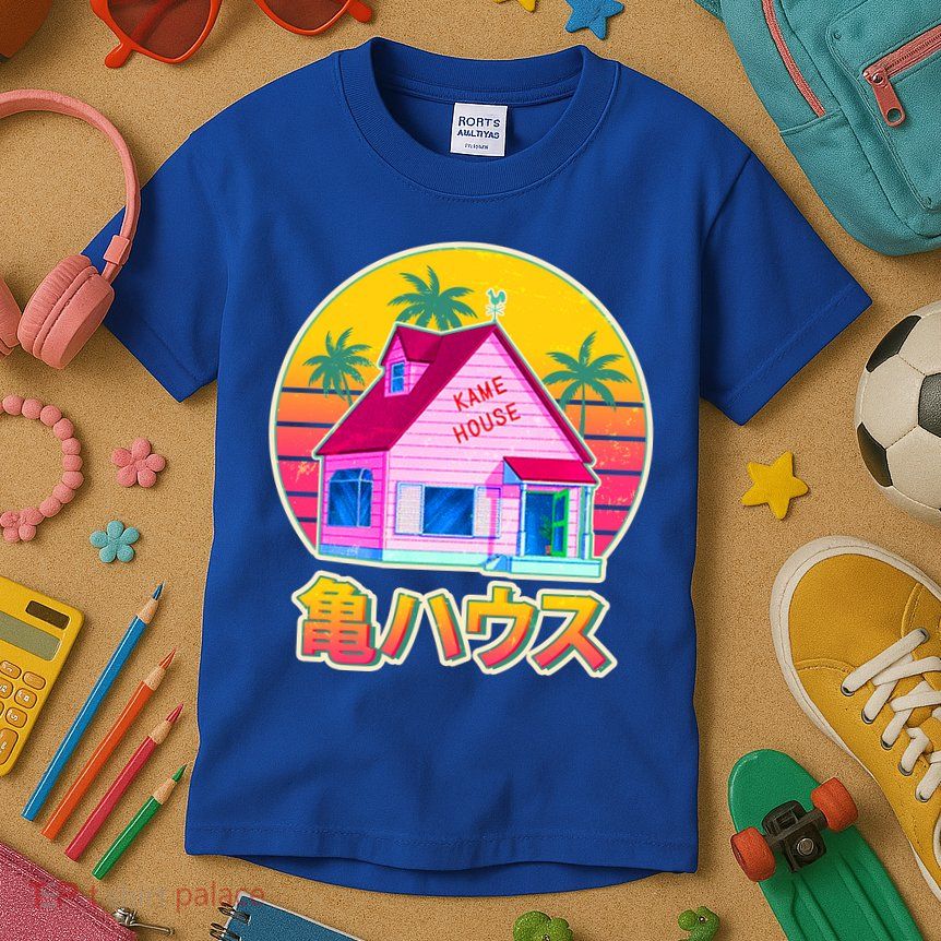 Retro Eighties 80's Anime Kame House Kids T-Shirt