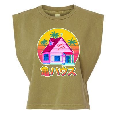 Retro Eighties 80's Anime Kame House Garment-Dyed Women's Muscle Tee