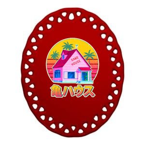 Retro Eighties 80's Anime Kame House Ceramic Oval Ornament