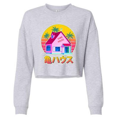 Retro Eighties 80's Anime Kame House Cropped Pullover Crew