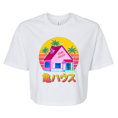 Retro Eighties 80's Anime Kame House Bella+Canvas Jersey Crop Tee