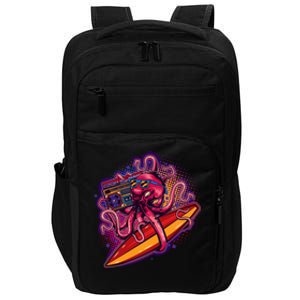 Retro Eighties 80's Surfer Octopus Impact Tech Backpack