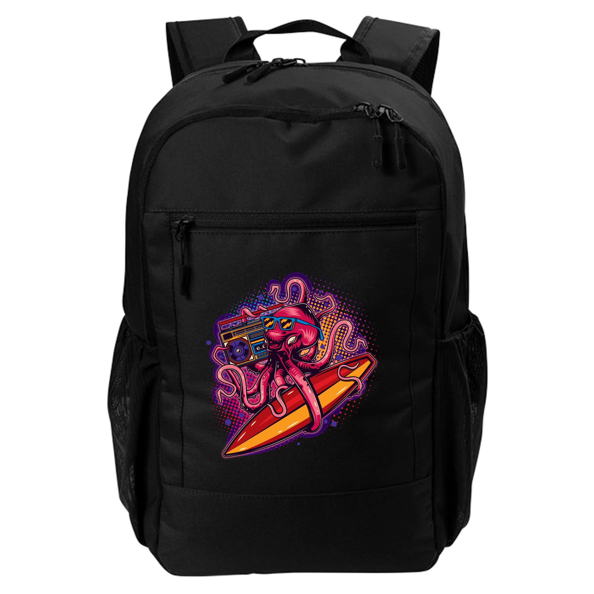 Retro Eighties 80's Surfer Octopus Backpack