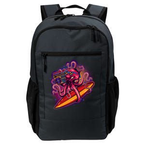 Retro Eighties 80's Surfer Octopus Daily Commute Backpack