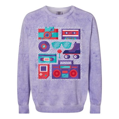 Retro Elements 90s Colorblast Crewneck Sweatshirt