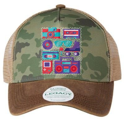Retro Elements 90s Legacy Tie Dye Trucker Hat