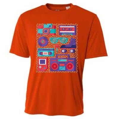 Retro Elements 90s Cooling Performance Crew T-Shirt