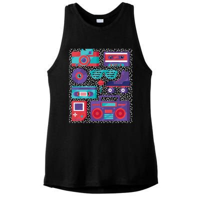 Retro Elements 90s Ladies PosiCharge Tri-Blend Wicking Tank