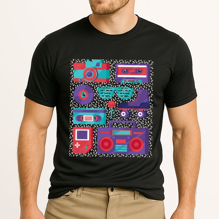 Retro Elements 90s Cooling Performance Crew T-Shirt