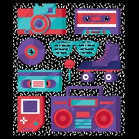 Retro Elements 90s Impact Tech Backpack