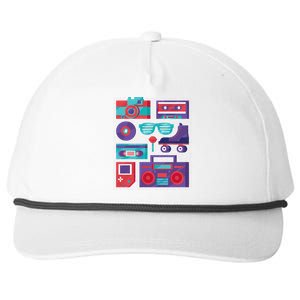 Retro Elements 90s Snapback Five-Panel Rope Hat