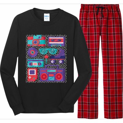 Retro Elements 90s Long Sleeve Pajama Set