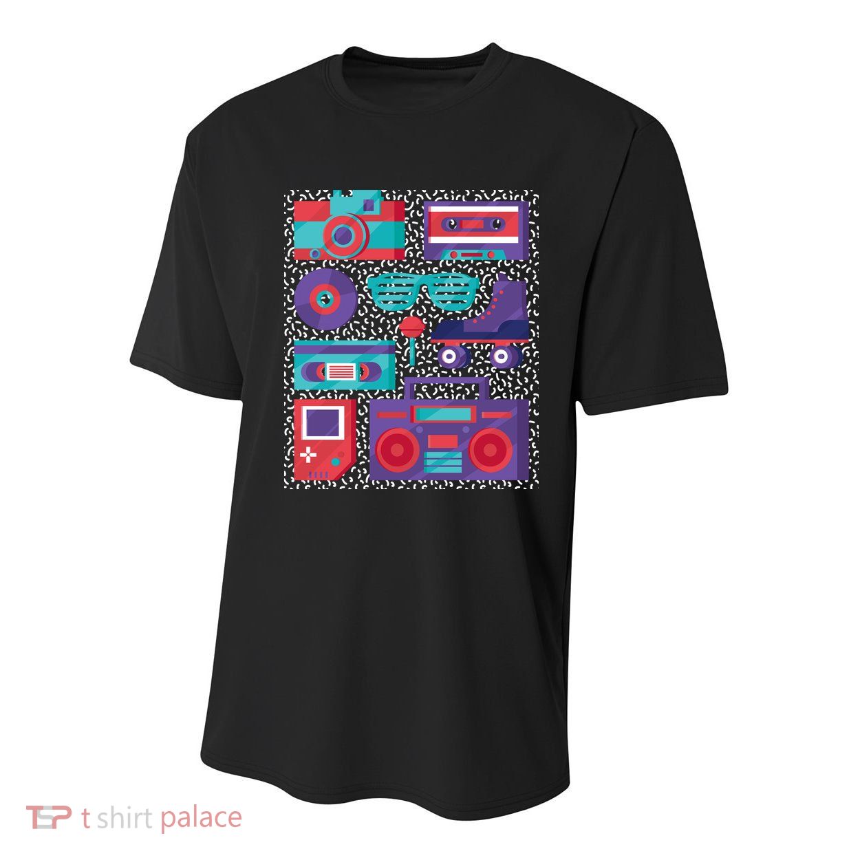 Retro Elements 90s Youth Performance Sprint T-Shirt