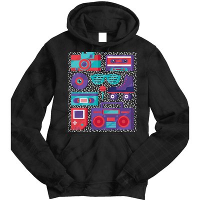 Retro Elements 90s Tie Dye Hoodie