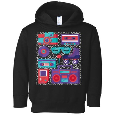 Retro Elements 90s Toddler Hoodie