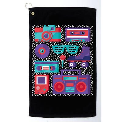 Retro Elements 90s Golf Towel