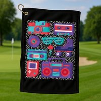 Retro Elements 90s Golf Towel