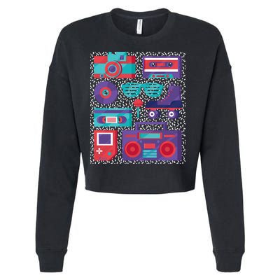 Retro Elements 90s Cropped Pullover Crew