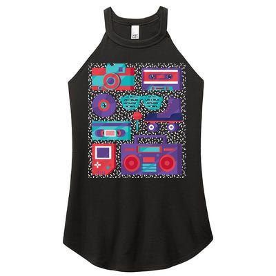 Retro Elements 90s Women's Perfect Tri Rocker Tank