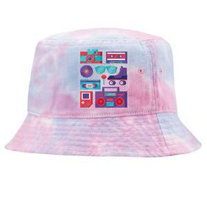 Retro Elements 90s Tie-Dyed Bucket Hat