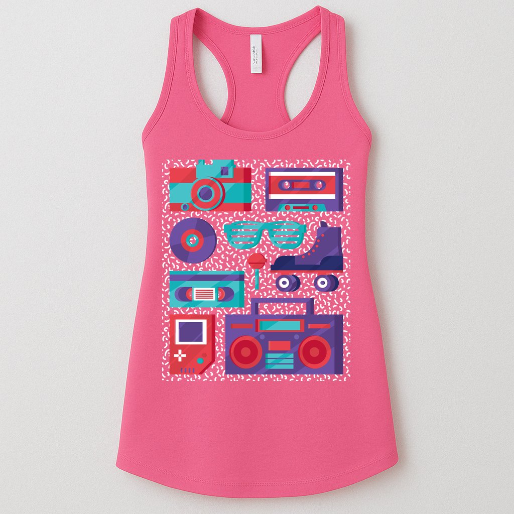 Retro Elements 90s Womens Tank Top