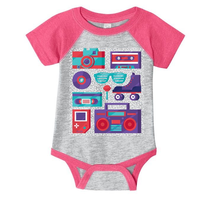 Retro Elements 90s Infant Baby Jersey Bodysuit