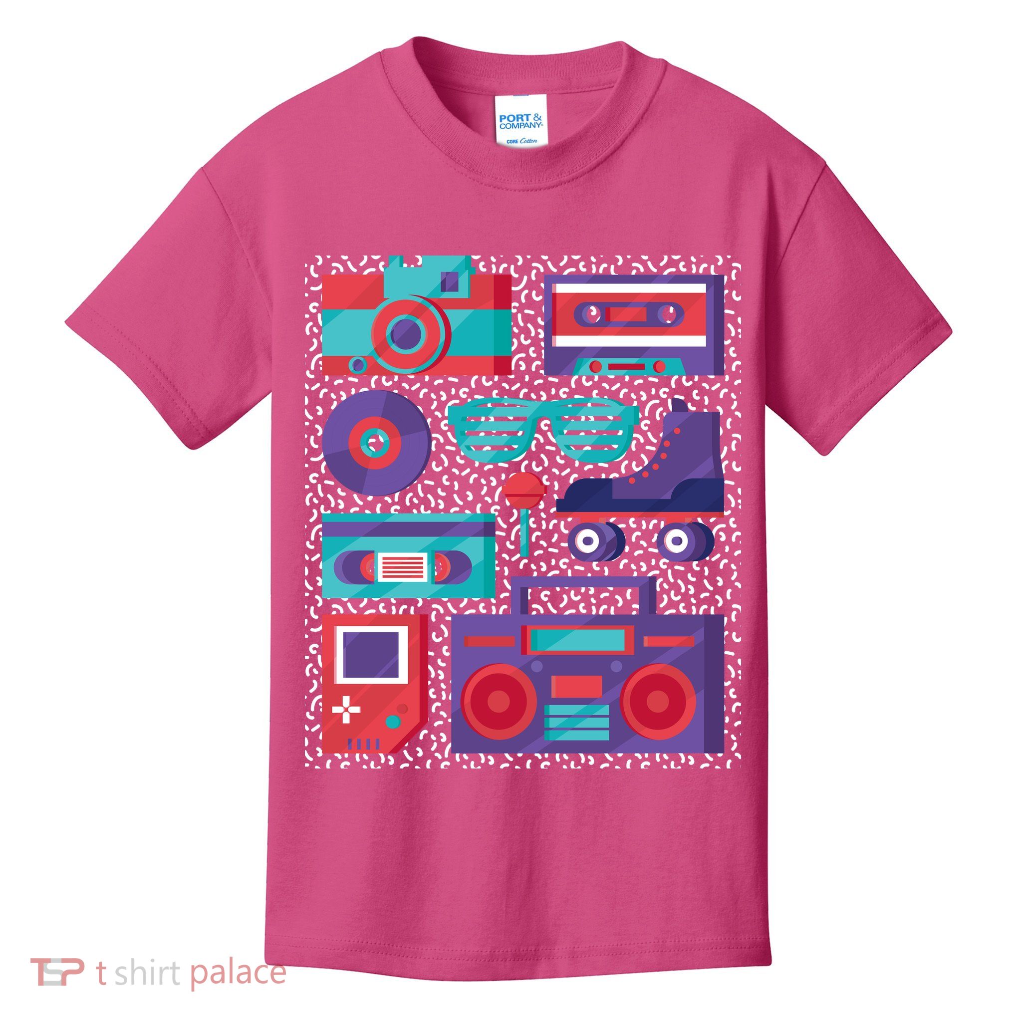 Retro Elements 90s Kids T-Shirt