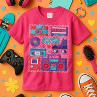 Retro Elements 90s Kids T-Shirt