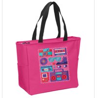 Retro Elements 90s Zip Tote Bag