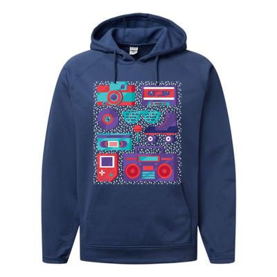 Retro Elements 90s Performance Fleece Hoodie