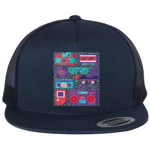 Retro Elements 90s Flat Bill Trucker Hat