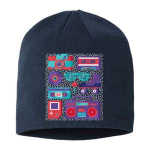 Retro Elements 90s Sustainable Beanie