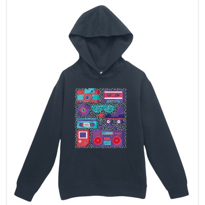 Retro Elements 90s Urban Pullover Hoodie