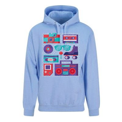 Retro Elements 90s Unisex Surf Hoodie