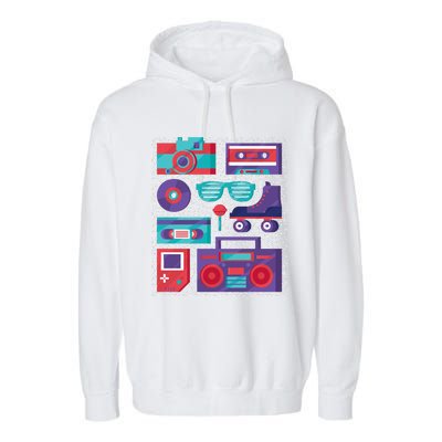 Retro Elements 90s Garment-Dyed Fleece Hoodie