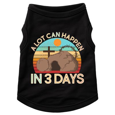 Retro Easter A Lot Can Happen In 3 Days Doggie Tank