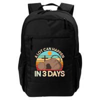 Retro Easter A Lot Can Happen In 3 Days Backpack