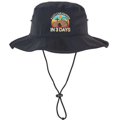 Retro Easter A Lot Can Happen In 3 Days Bucket Hat