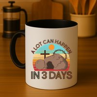 Retro Easter A Lot Can Happen In 3 Days Mug